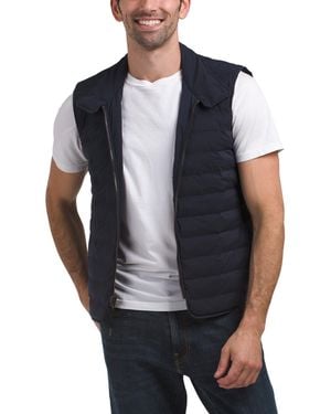 TJ Maxx Baffle Quilted Vest For Nylon/Spandex/Polyester - Gray