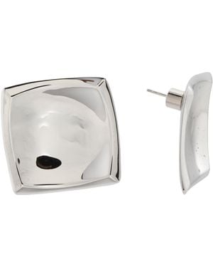 TJ Maxx Square Shaped Cube Earrings - Metallic