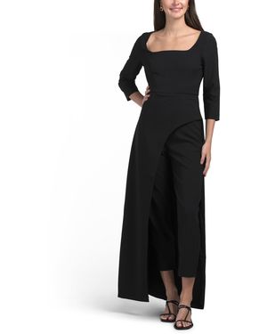 TJ Maxx Danna Walk Through Jumpsuit For Spandex/Polyester - Black