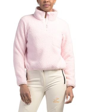 TJ Maxx Irresistibly Soft Sherpa Pull Over Jacket, Polyester - Pink