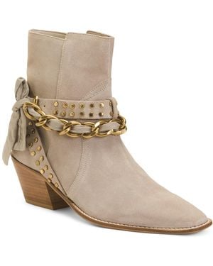 TJ Maxx Suede Paper Lily Boots For /Suede - Natural