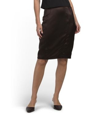 TJ Maxx Dayane Above The Knee Mini Skirt For Polyester - Black