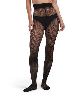 TJ Maxx Selma Net Tights For Nylon - Black
