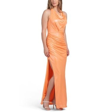 TJ Maxx Cowl Neck Gown For Polyester - Orange