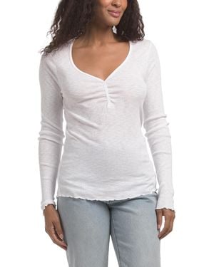 TJ Maxx Casey Henley T-Shirt For Modal/Cotton - Gray