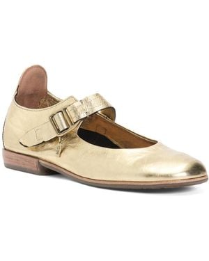 TJ Maxx Leather Zaine Flats For - Natural
