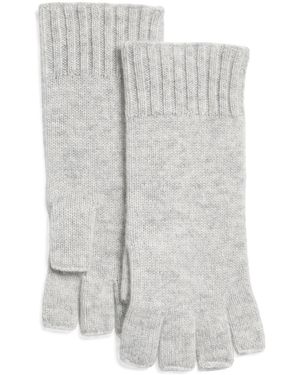 TJ Maxx Cashmere Fingerless Gloves - Gray