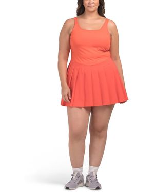 TJ Maxx Double Mini Dress For Spandex/Polyester - Red