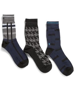 TJ Maxx 3Pk Ready For Everything Crew Socks For Spandex/Cotton/Polyester - Black