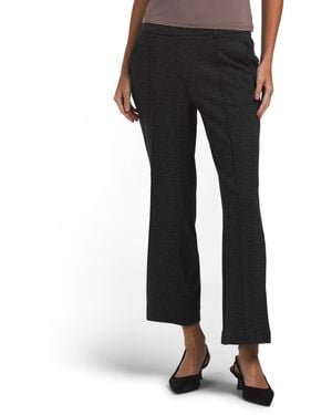 TJ Maxx Petite Pintuck Wide Leg Pants For Spandex/Polyester/Rayon - Black