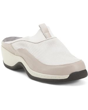 TJ Maxx Aberdeen Comfort Clogs For Leather - White