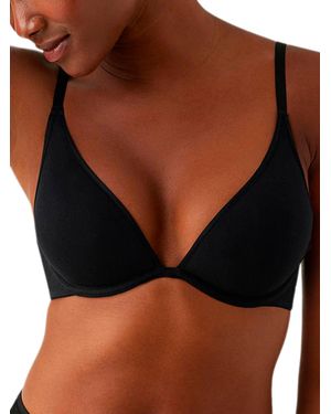 TJ Maxx Cotton Blend To A T-Shirt Underwire Bra For Spandex/Cotton/Polyester - Black