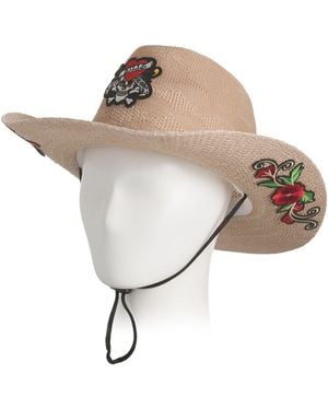 TJ Maxx Embroidered Logo Hat With String For Polyester - White