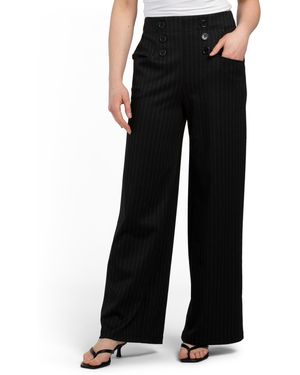 TJ Maxx Sailor Wide Leg Pants For Spandex/Polyester/Rayon - Black