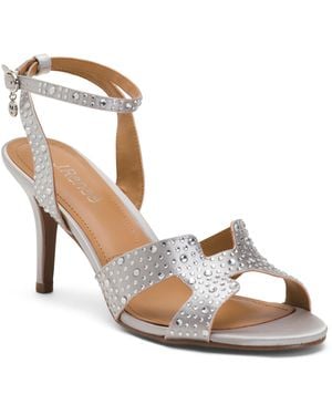 TJ Maxx Sarlon Rhinestone Heeled Sandals For - Metallic