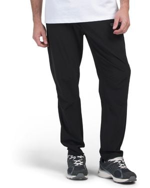 TJ Maxx Block Logo Slim Warp Pants For Nylon/Spandex - Black