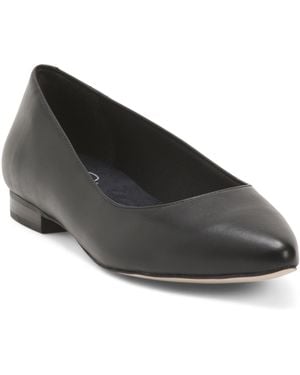 TJ Maxx Leather Reece Flats For - Black
