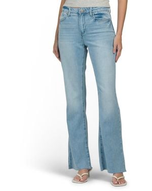 TJ Maxx 5 Pocket Denim Mid Rise Flared Pants For Cotton/Polyester - Blue