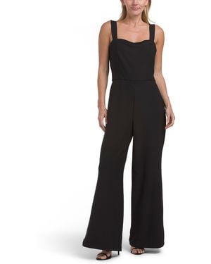 TJ Maxx Sleeveless Jumpsuit For Spandex/Polyester - Black