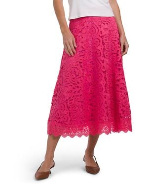 TJ Maxx Lace Skirt, Spandex/Polyester - Pink