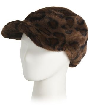 TJ Maxx Faux Fur Baseball Hat For Polyester - Black