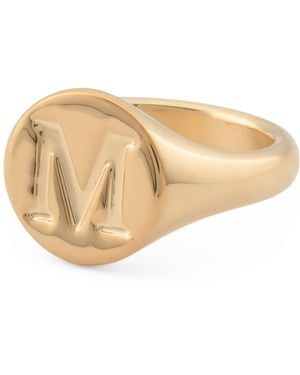 TJ Maxx 14Kt Initial Signet Ring Letter For - Natural
