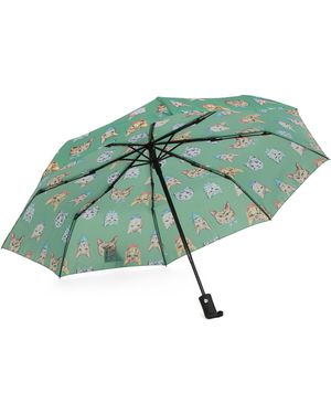 TJ Maxx Vintage Kitties Umbrella For Polyester - Green