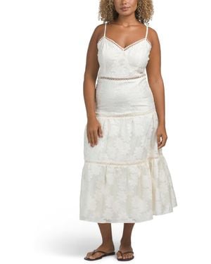 TJ Maxx Michelle Dress For Nylon/Polyester - White