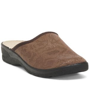 TJ Maxx Electric Slides For Leather - Brown