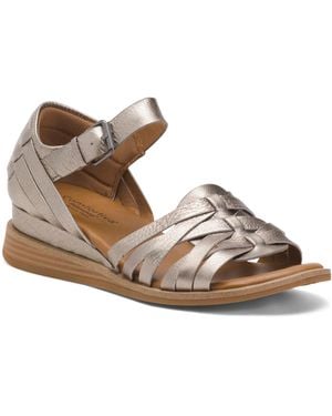 TJ Maxx Marina Leather Comfort Sandals For - Brown
