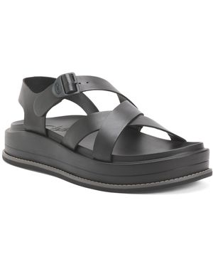 TJ Maxx Leather Townes Midform Sandals For - Gray