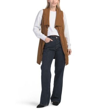 TJ Maxx Oldrich Quilted Vest For Spandex/Cotton/Polyester - Blue