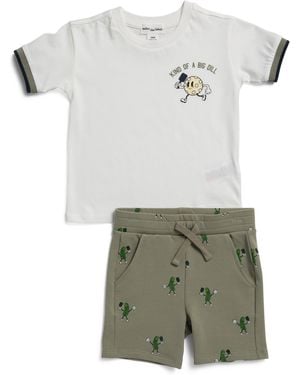 TJ Maxx Infant Boys 2Pc Pickleball Print Top And Shorts Set, Cotton - Gray