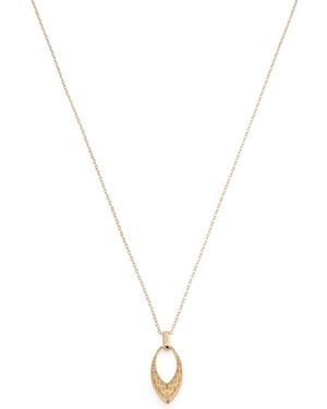 TJ Maxx 14Kt Marquise Pendant Necklace - Metallic