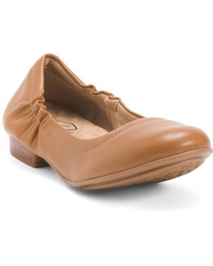 TJ Maxx Leather Tess Flats For - Brown