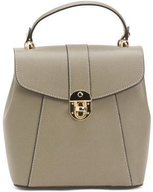 TJ Maxx Leather Convertible Backpack Hardware For Leather - Natural