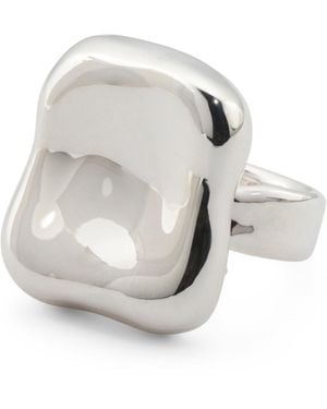 TJ Maxx Sterling Electroform Square Ring - Gray