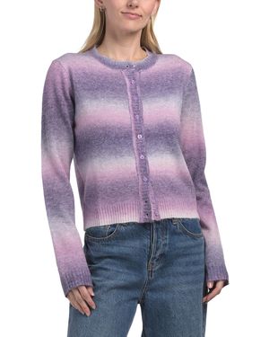TJ Maxx Greer Cardigan, Nylon/Polyester/Acrylic - Purple