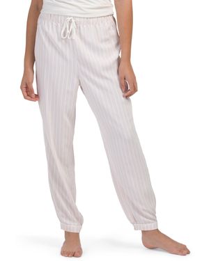 TJ Maxx Pull On Jogger Pajama Pants For Polyester - White