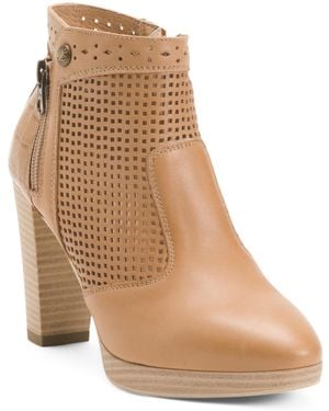 TJ Maxx Leather Ankle Boots For - Natural