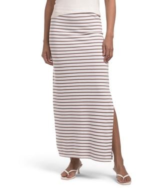 TJ Maxx Terry Midi Skirt For Cotton/Polyester - Multicolor