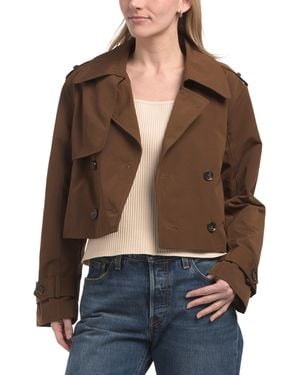 TJ Maxx Camilla Jacket, Cotton/Polyester - Brown