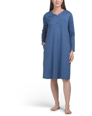TJ Maxx Organic Cotton Sleep Gown For - Blue