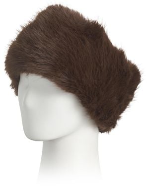 TJ Maxx Faux Fur Headwrap For Polyester - Brown