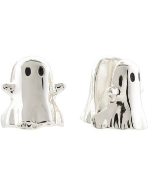 TJ Maxx Ghost Huggie Earrings - Metallic