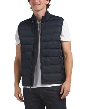 TJ Maxx Quilted Puffer Vest For Polyester - Blue