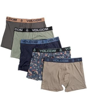TJ Maxx 5Pk Knit Boxer Briefs For Spandex/Polyester - Blue