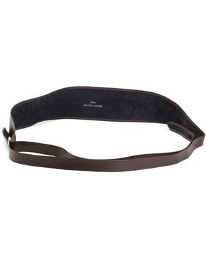 TJ Maxx Leather Tie On Waist Cinching Obi Wrap Belt For - Black