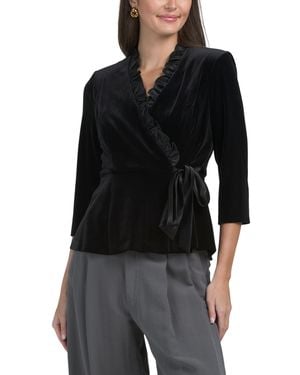 TJ Maxx Velvet Top For Spandex/Polyester - Black