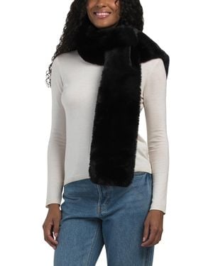TJ Maxx Faux Rex Pull Through Scarf For Acrylic - Black